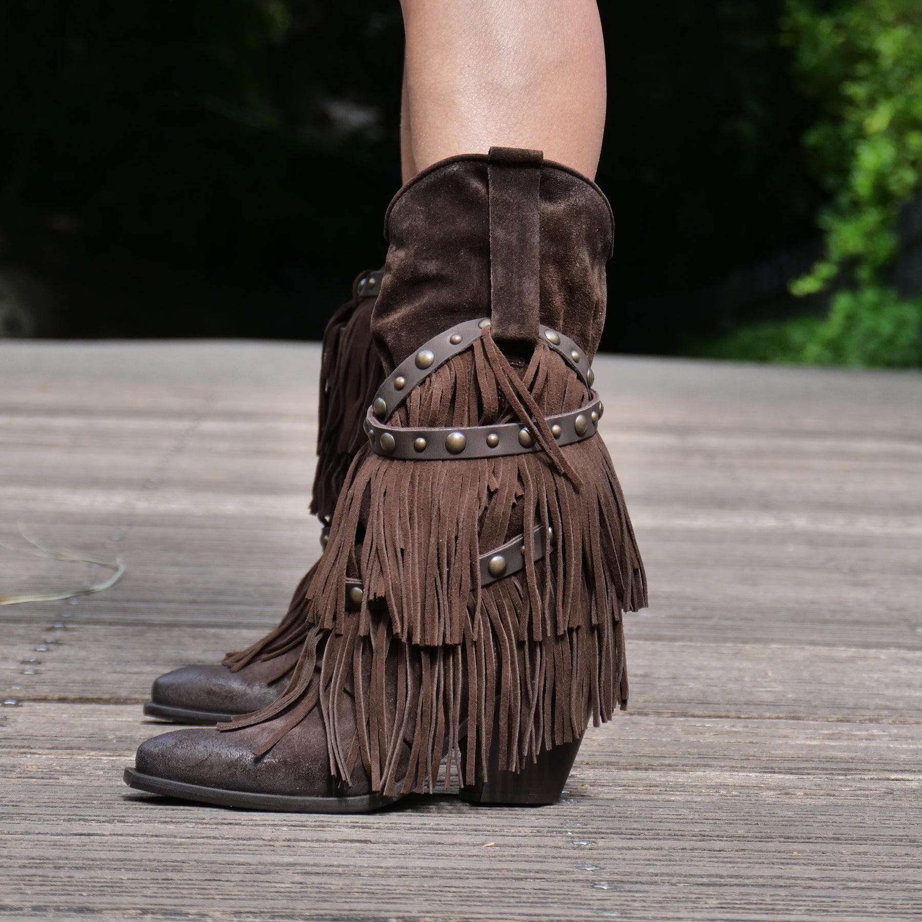 XD2128 -  Chocolate Brown Triple Layered Fringe