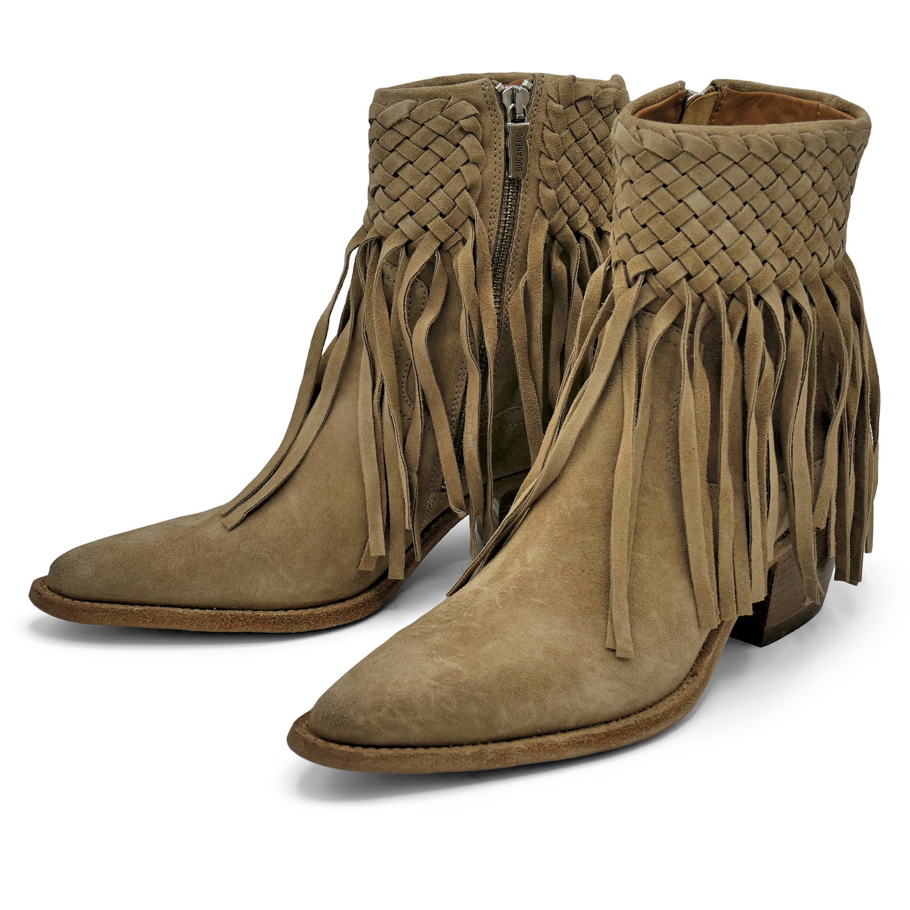 3905 - Beige Tassel Ankle