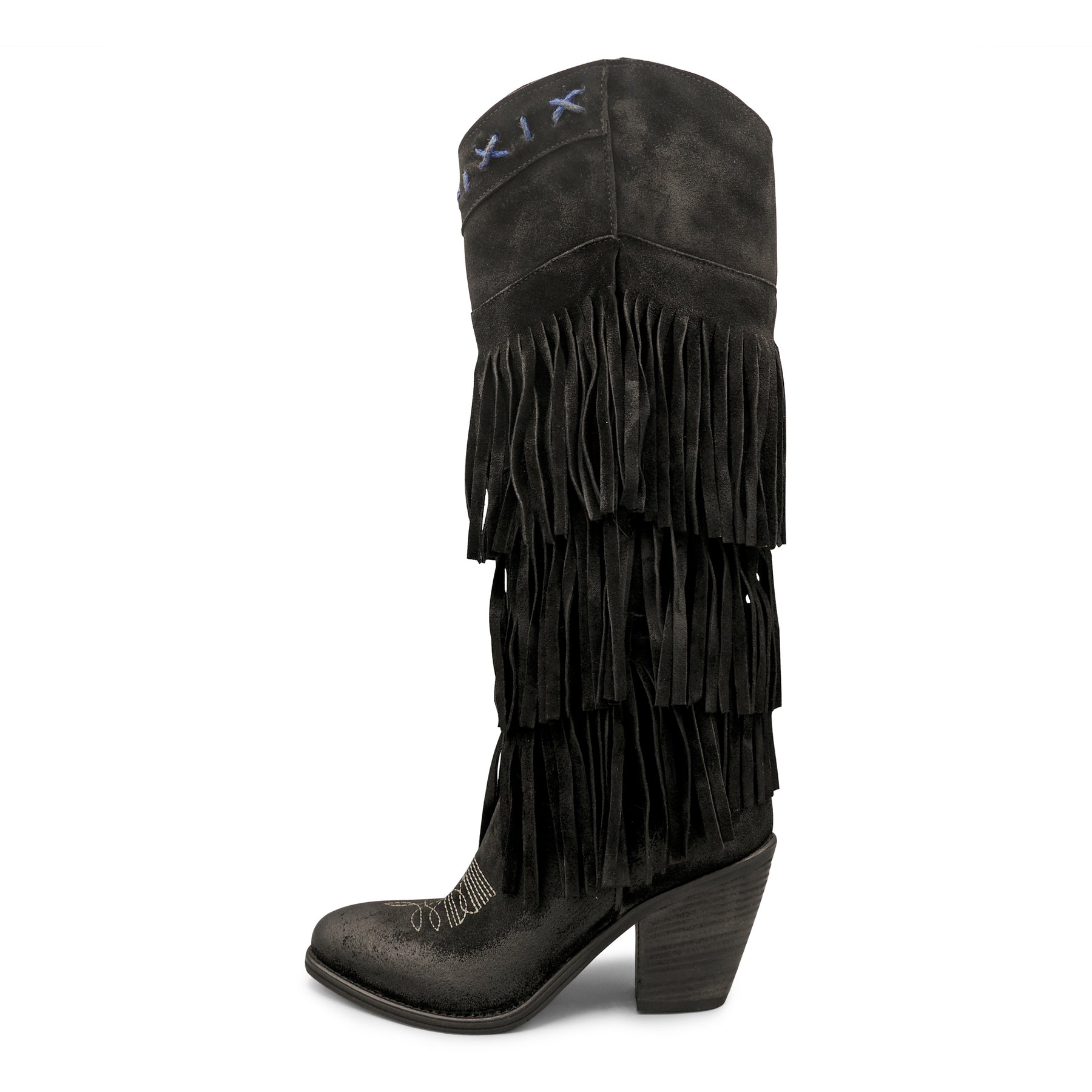 FLOR12 -Nero Layered Fringe
