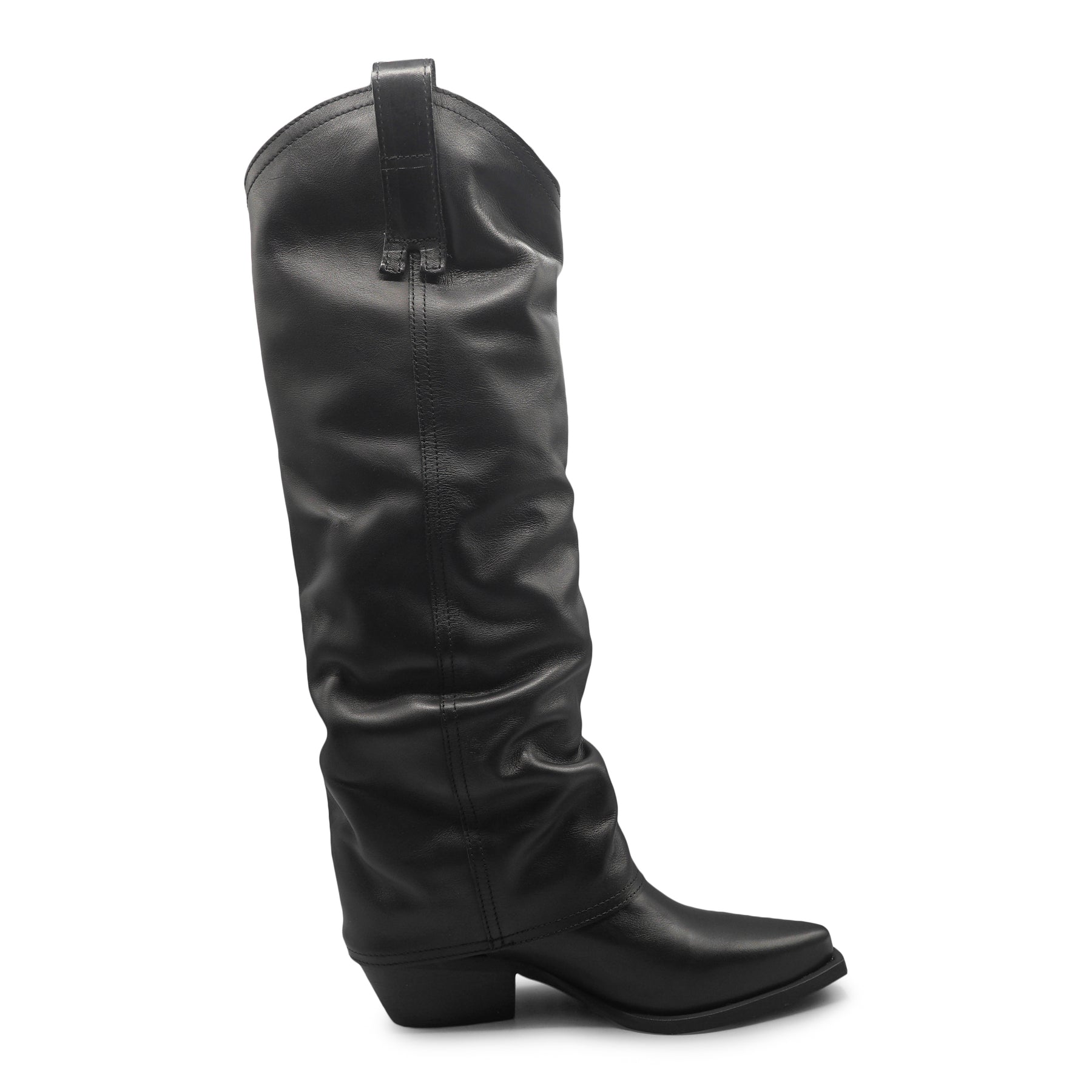 DX680 - Wrinkled Leather Knee High