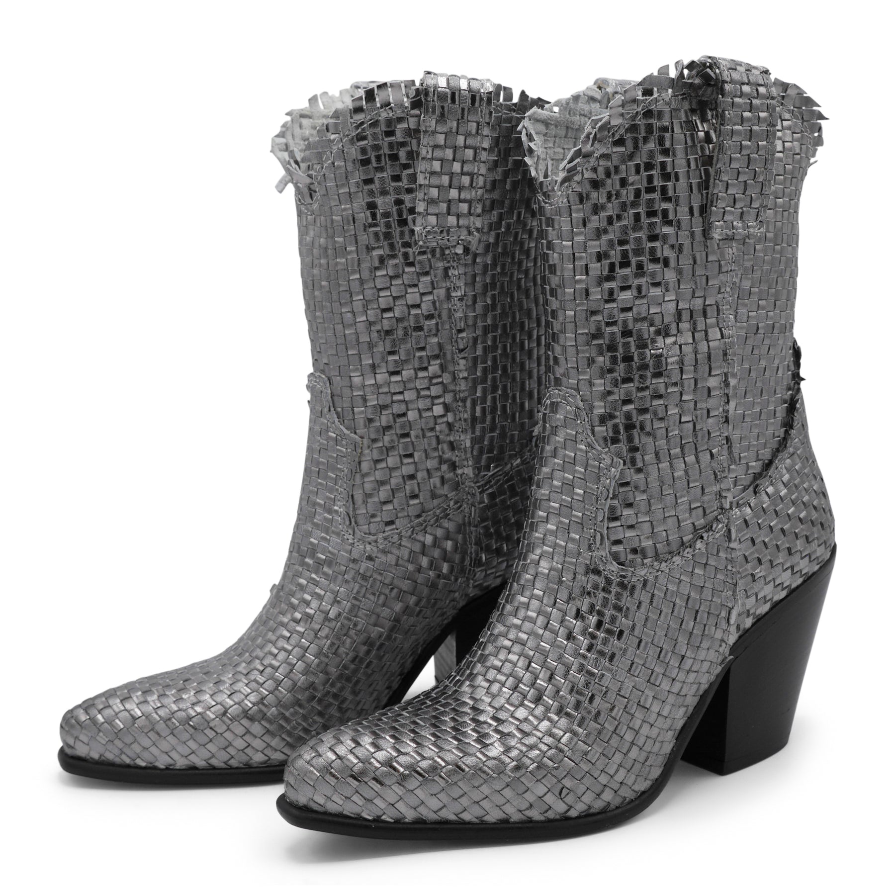 VT353 - Piombo Weave Leather