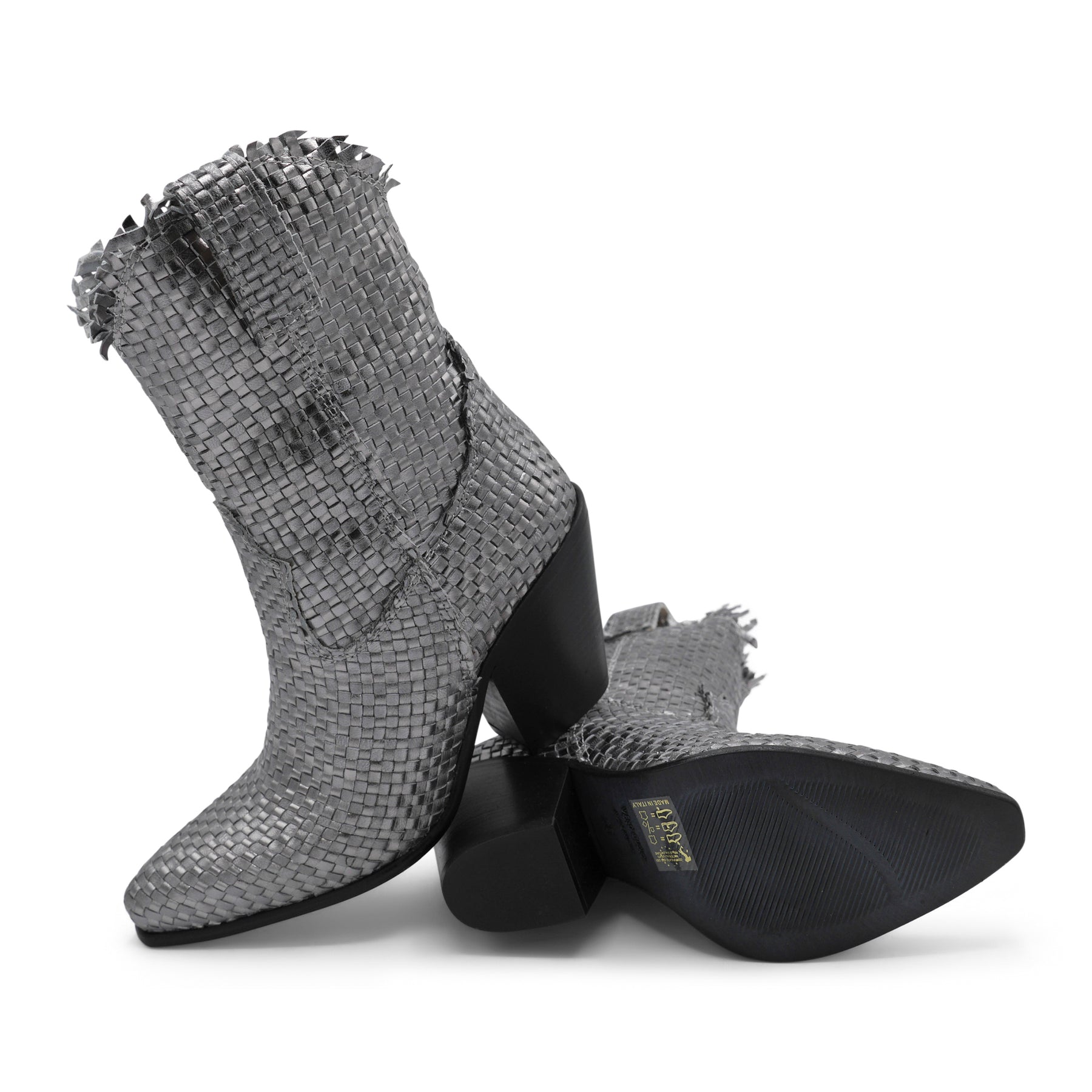 VT353 - Piombo Weave Leather