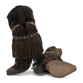 XD2128 -  Chocolate Brown Triple Layered Fringe