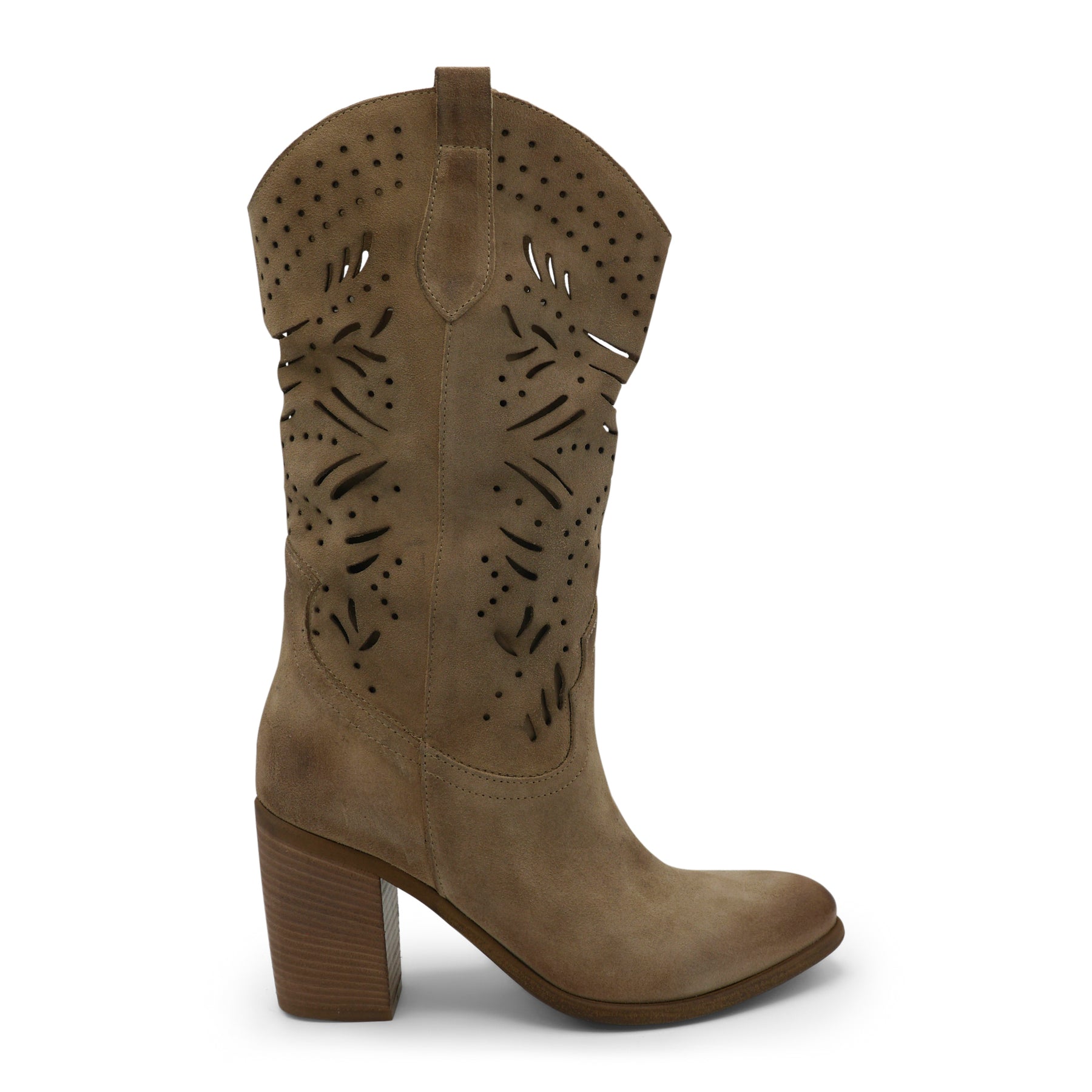 CARACUS - Beige Hand Lasered Boot