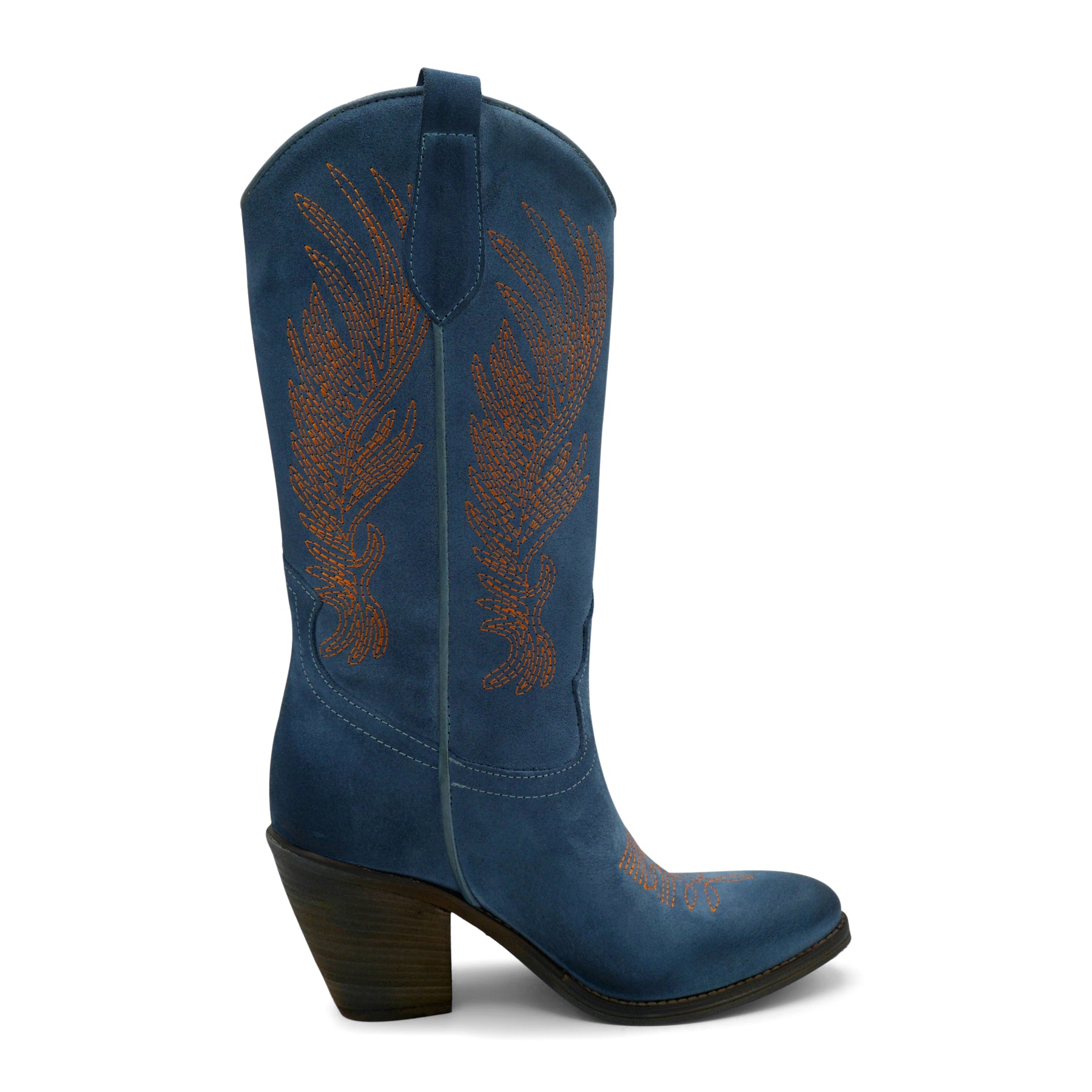 WEST01- Turquoise Orange Wings Cowboy