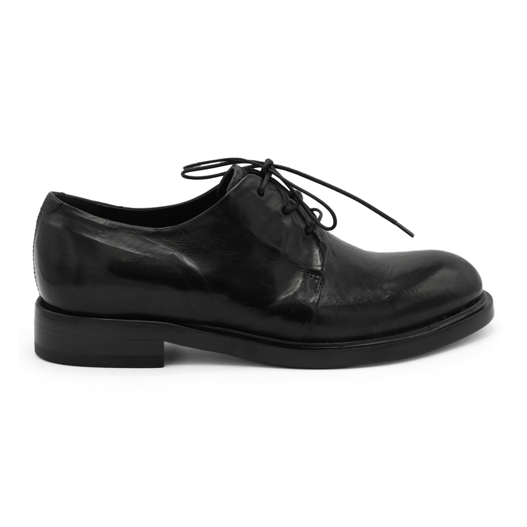 2167- Black Burnish Lace Up Shoe