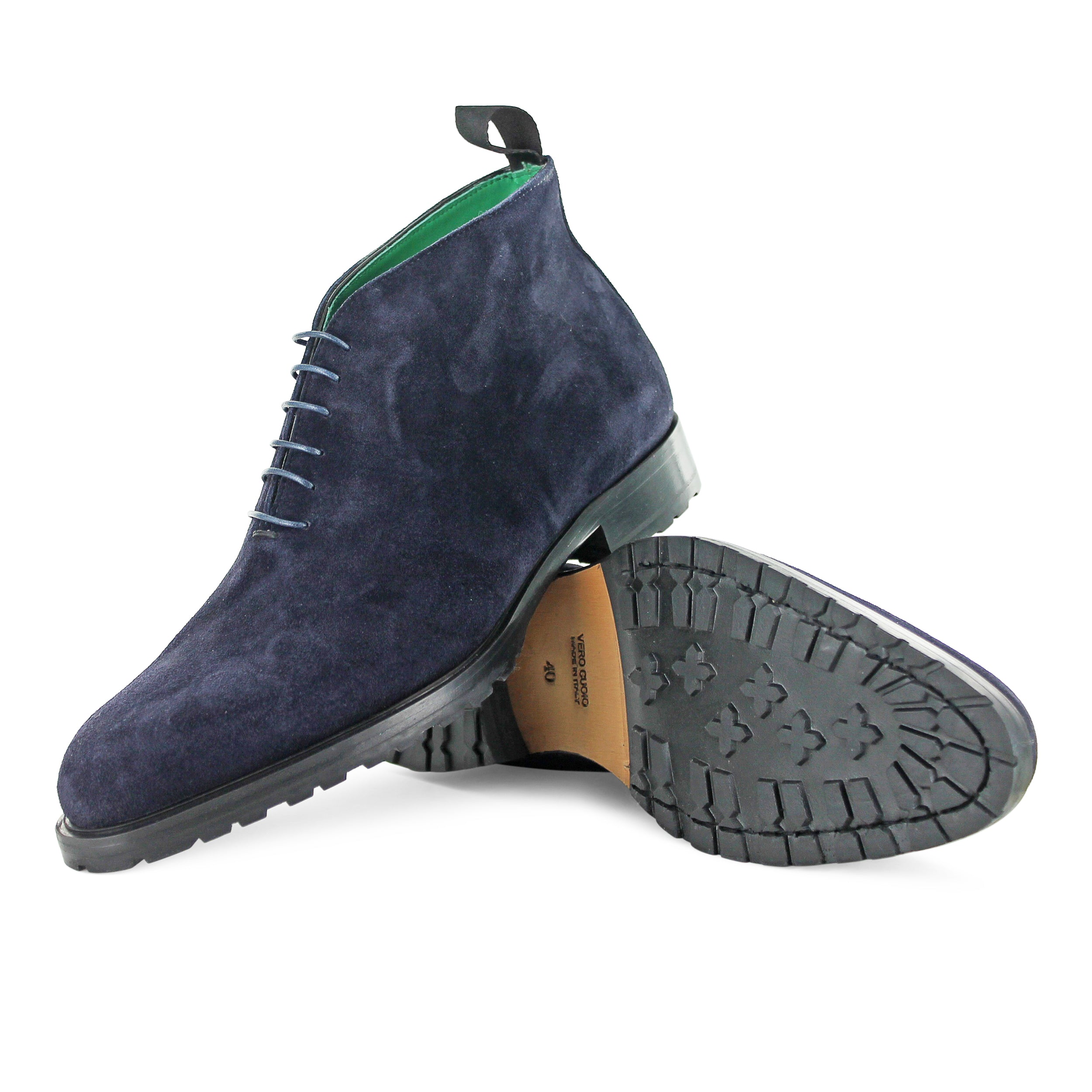 T698 Chukka Boot Blue Suede - Main Image