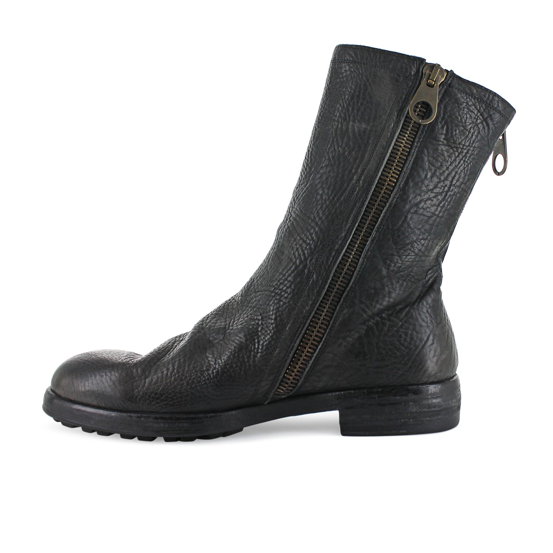 Maurizi - Grained Leather High Boot