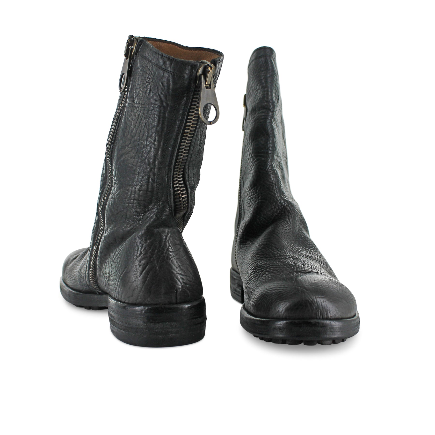 Maurizi - Grained Leather High Boot
