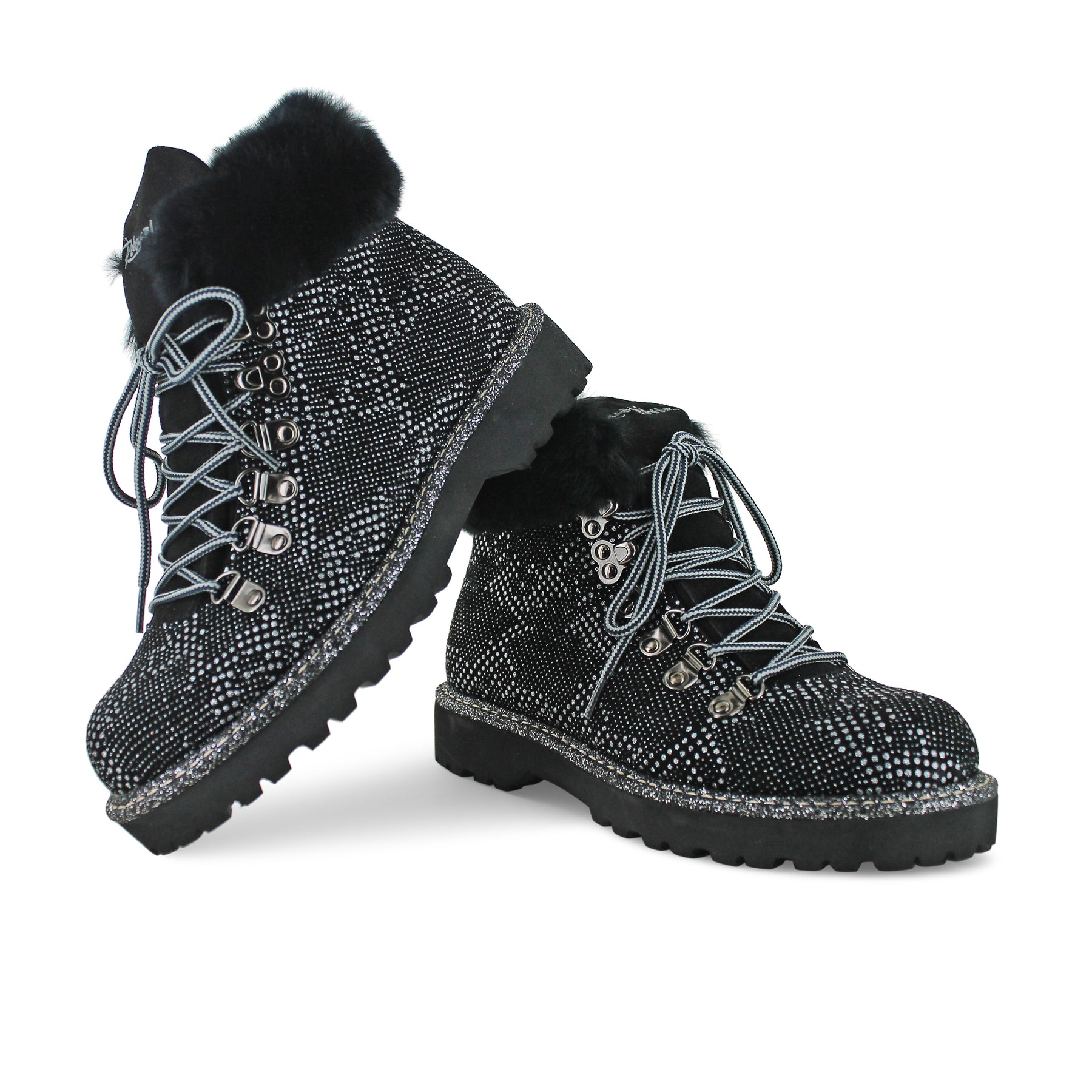 672 - RW Black Sparkle Fur