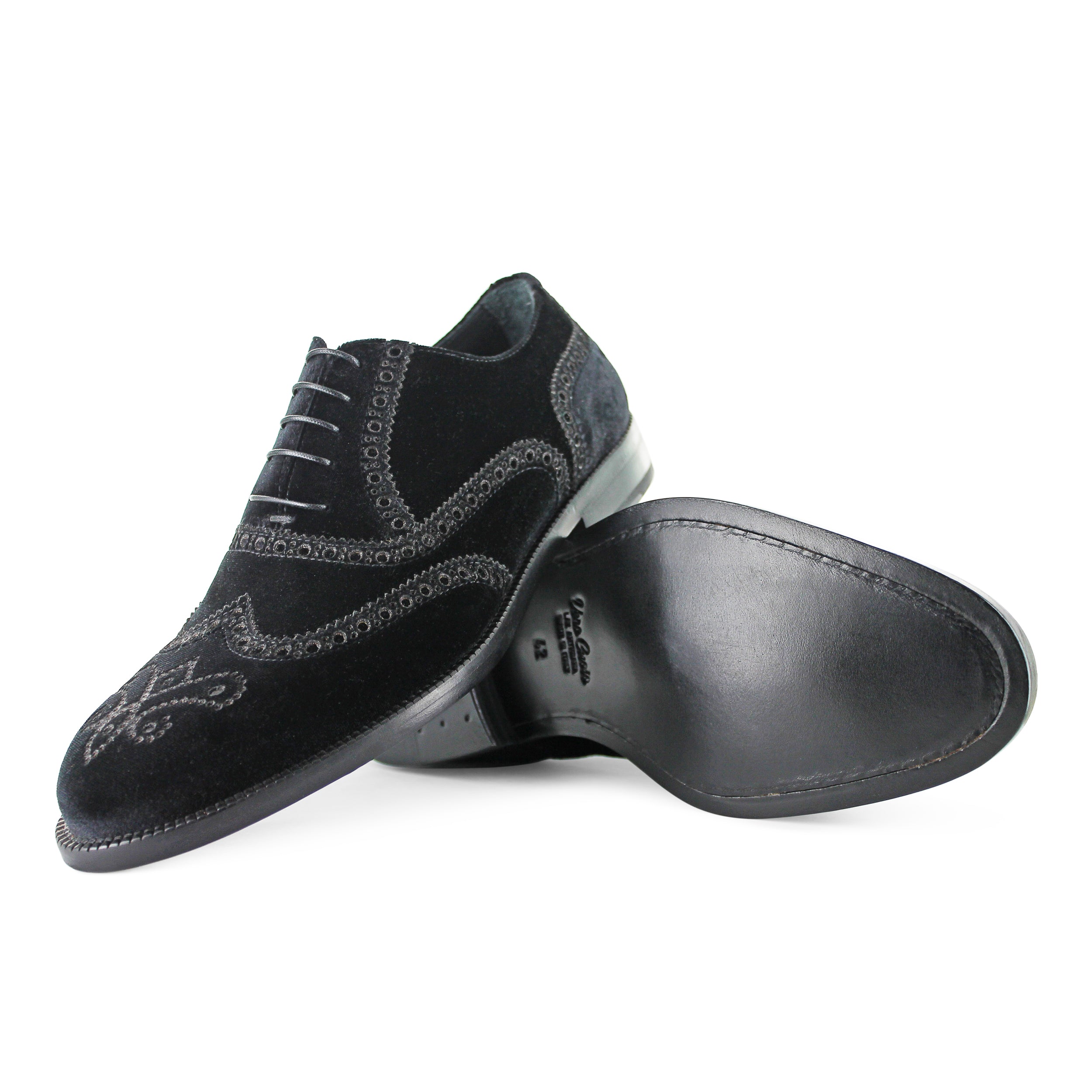 Velvet brogues discount