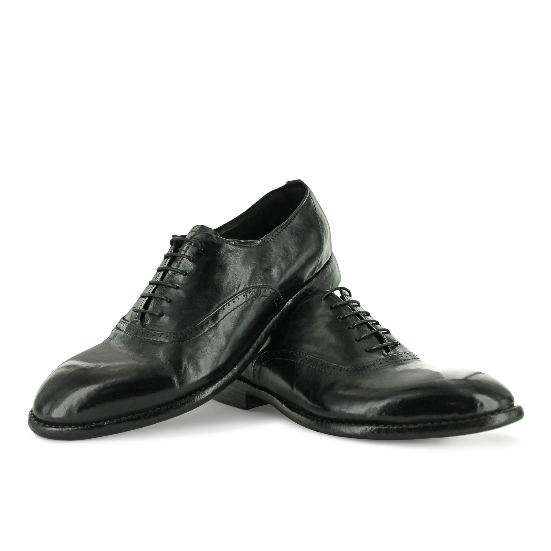 ACOIA - Black Burnish Lace Up