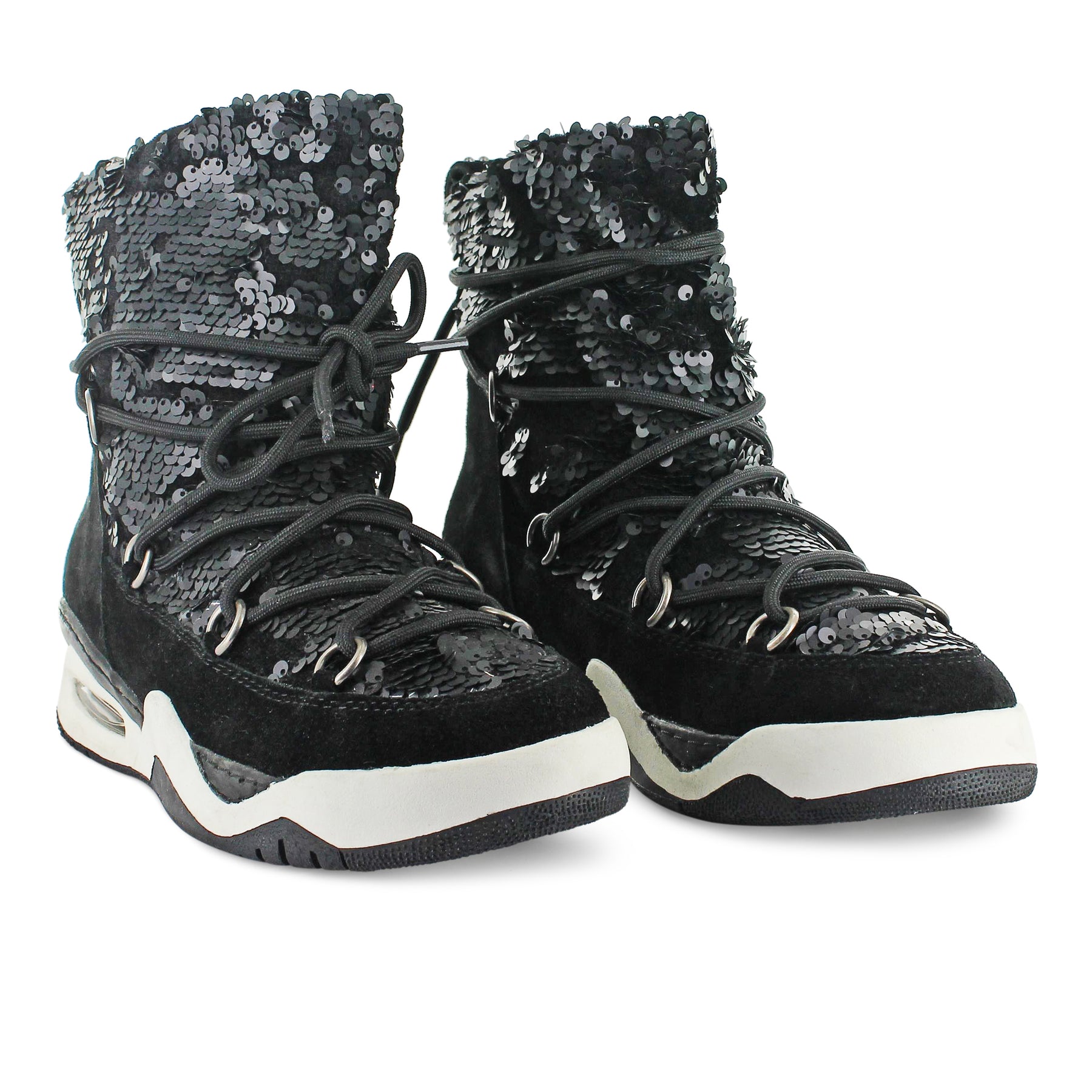 A9-02 - Black Sequences Sneaker Boot