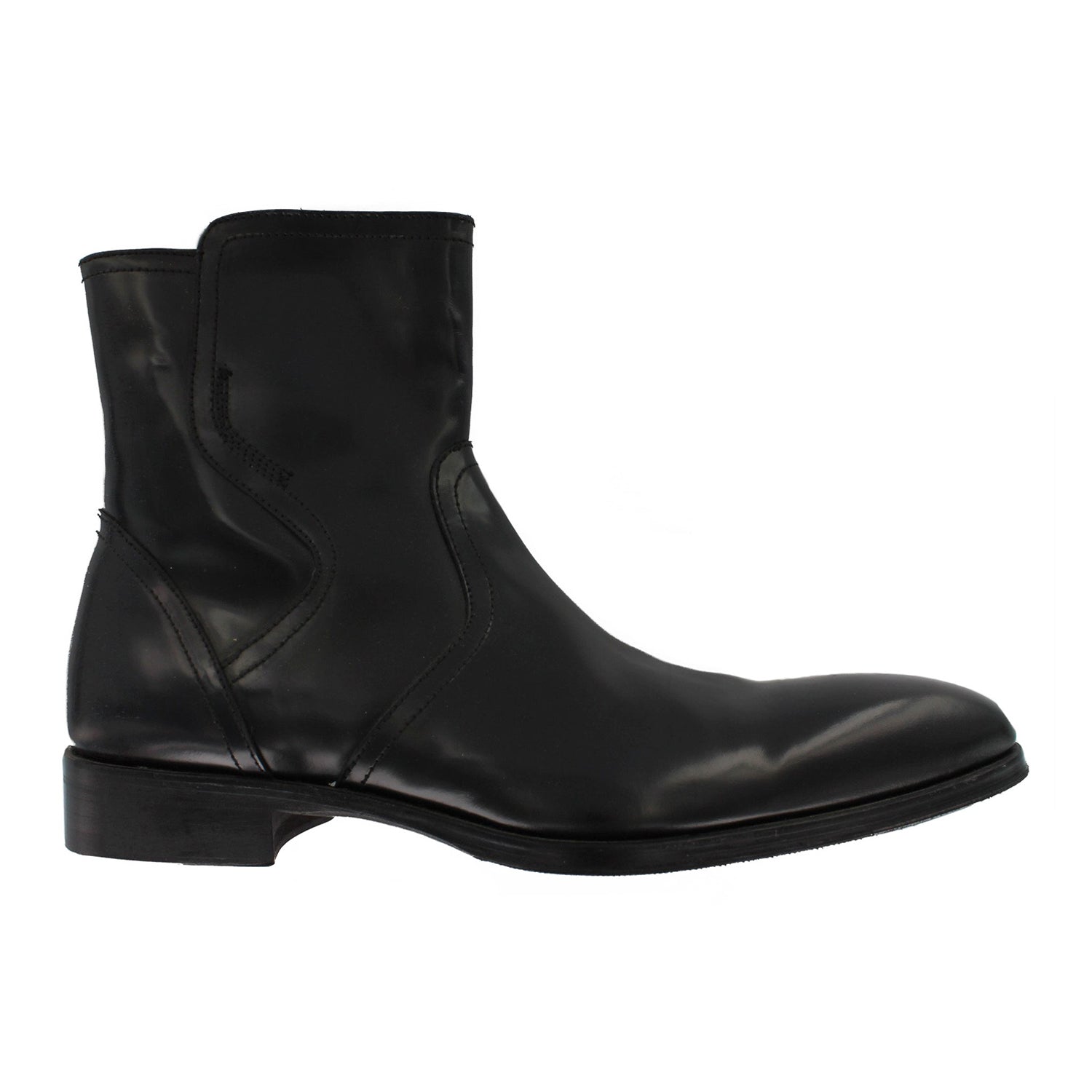 1307 - Black Polished Boot
