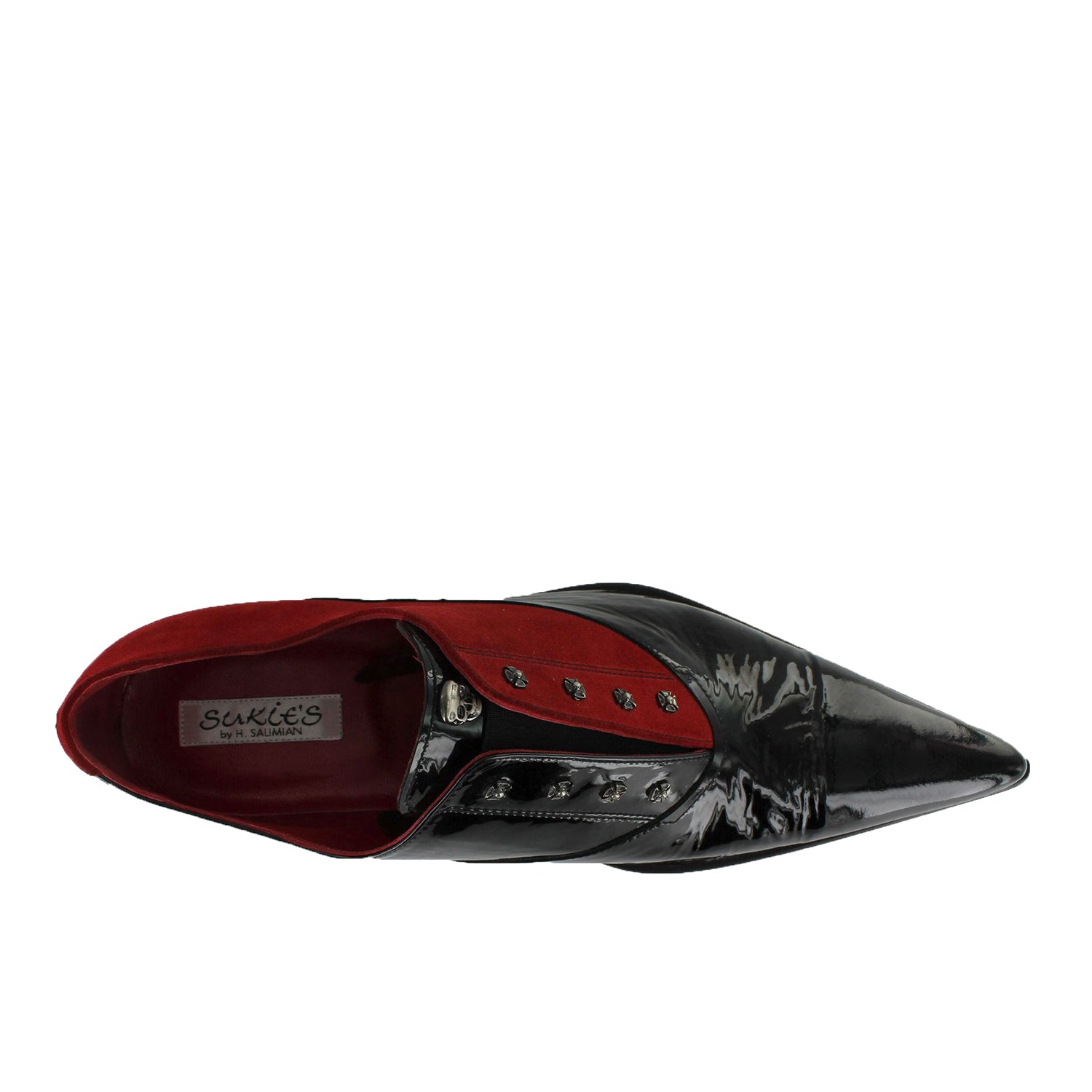 Got 8 - Black Pointed Red Suede