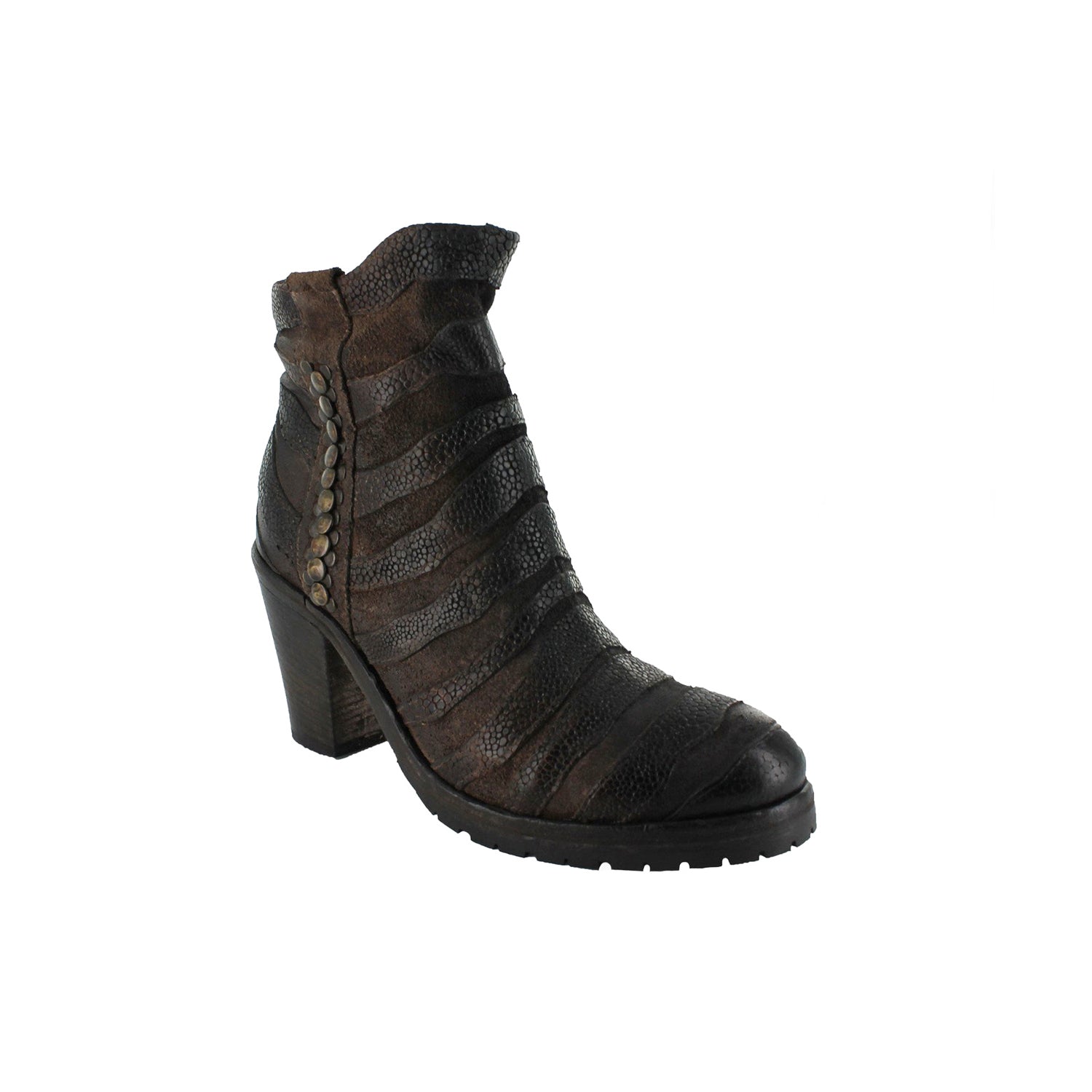 Abby - Rough Dark Brown Oily Leather