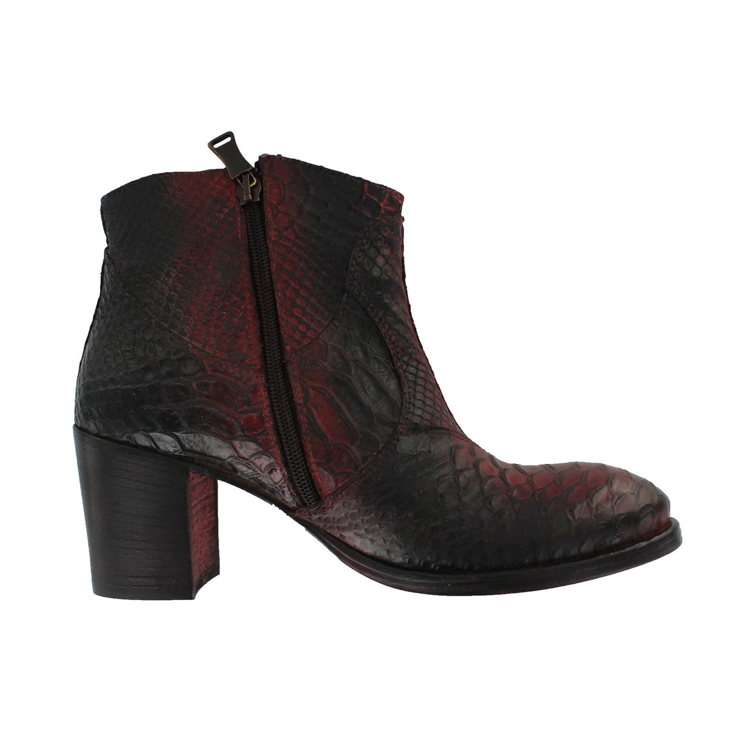 KesiB - Red And Black Snake Skin Print