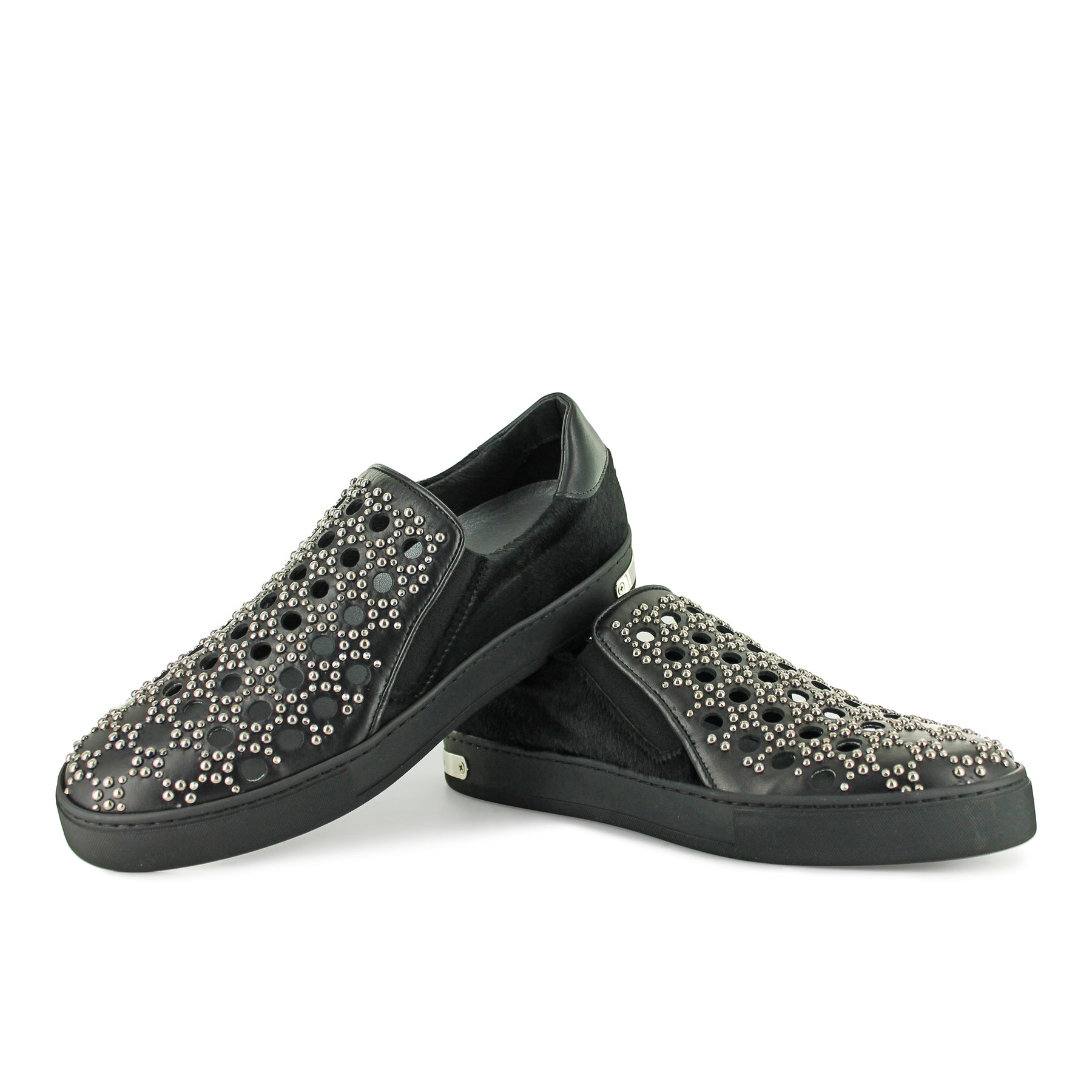LU33816 - Black Studded Cavallino