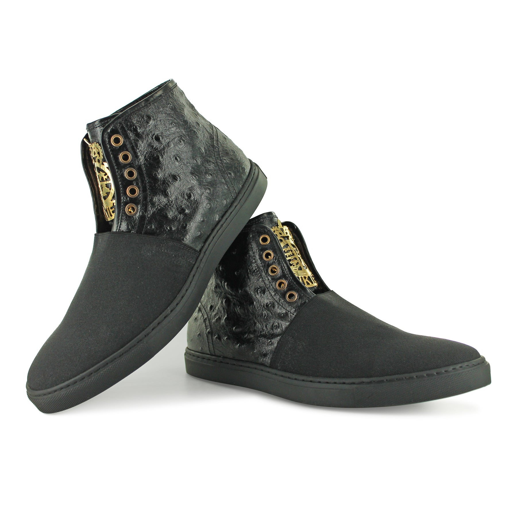 Item Man - Black Ostrich Print