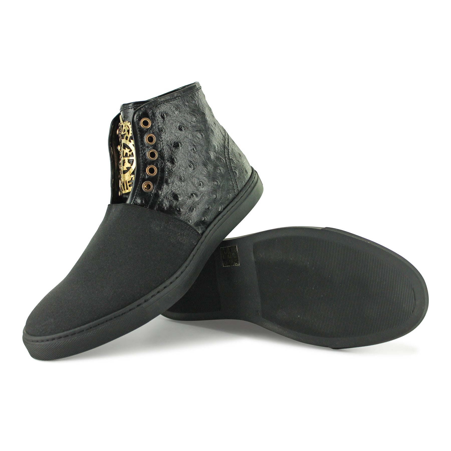 Item Man - Black Ostrich Print