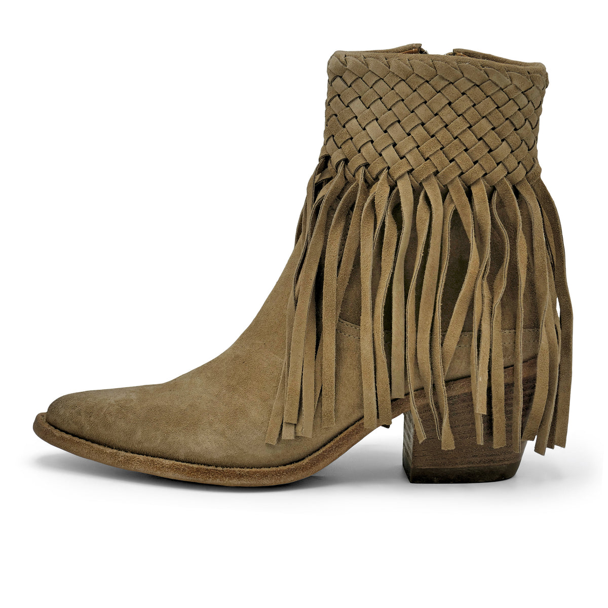 3905 - Beige Tassel Ankle