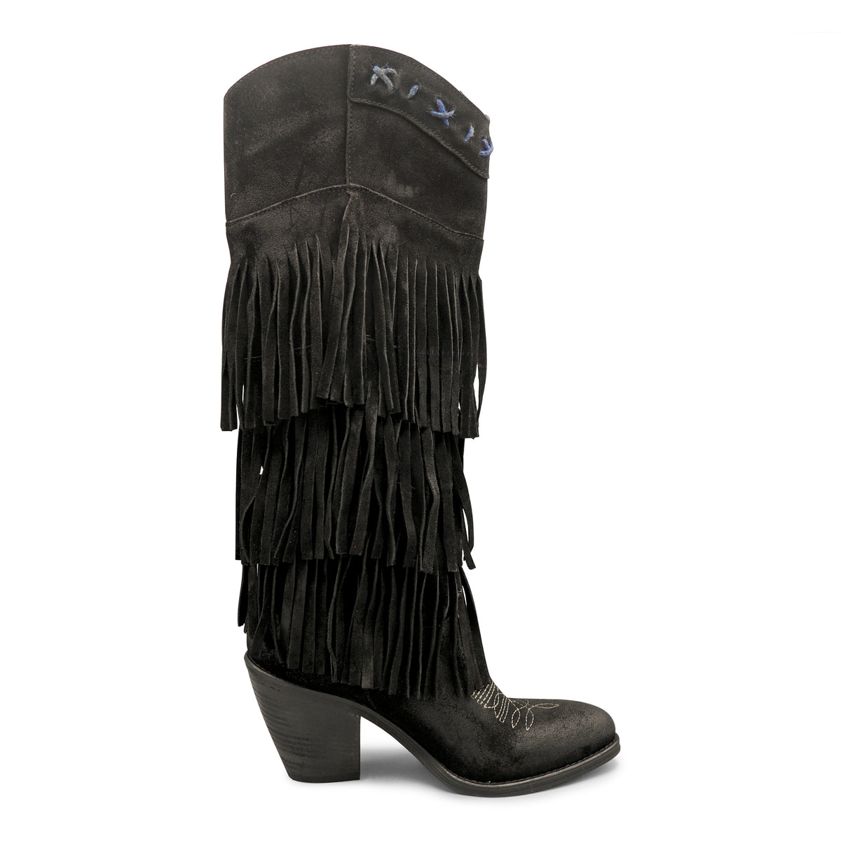 FLOR12 -Nero Layered Fringe