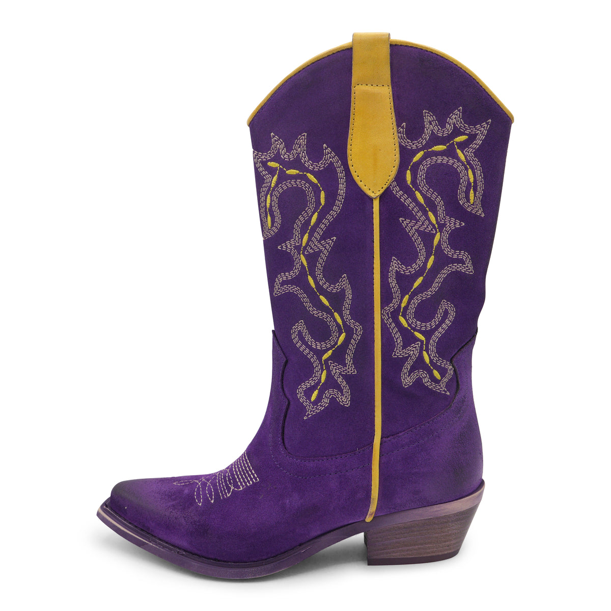 CEFAL -Purple Suede/Yellow