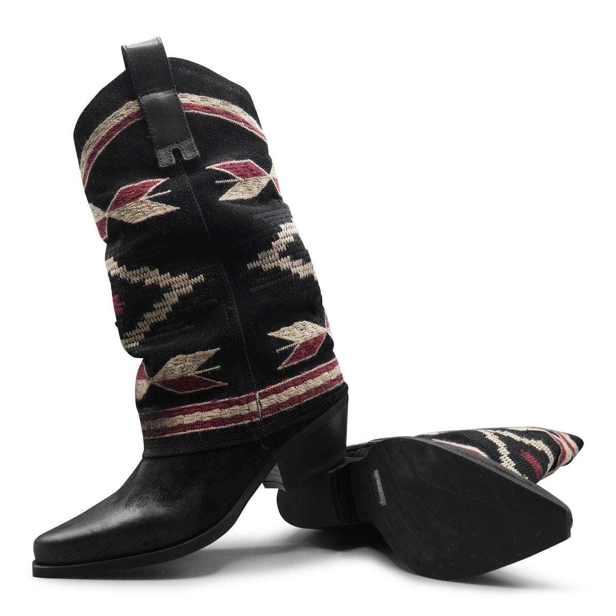 IZEL - Black/Red Aztec Boot