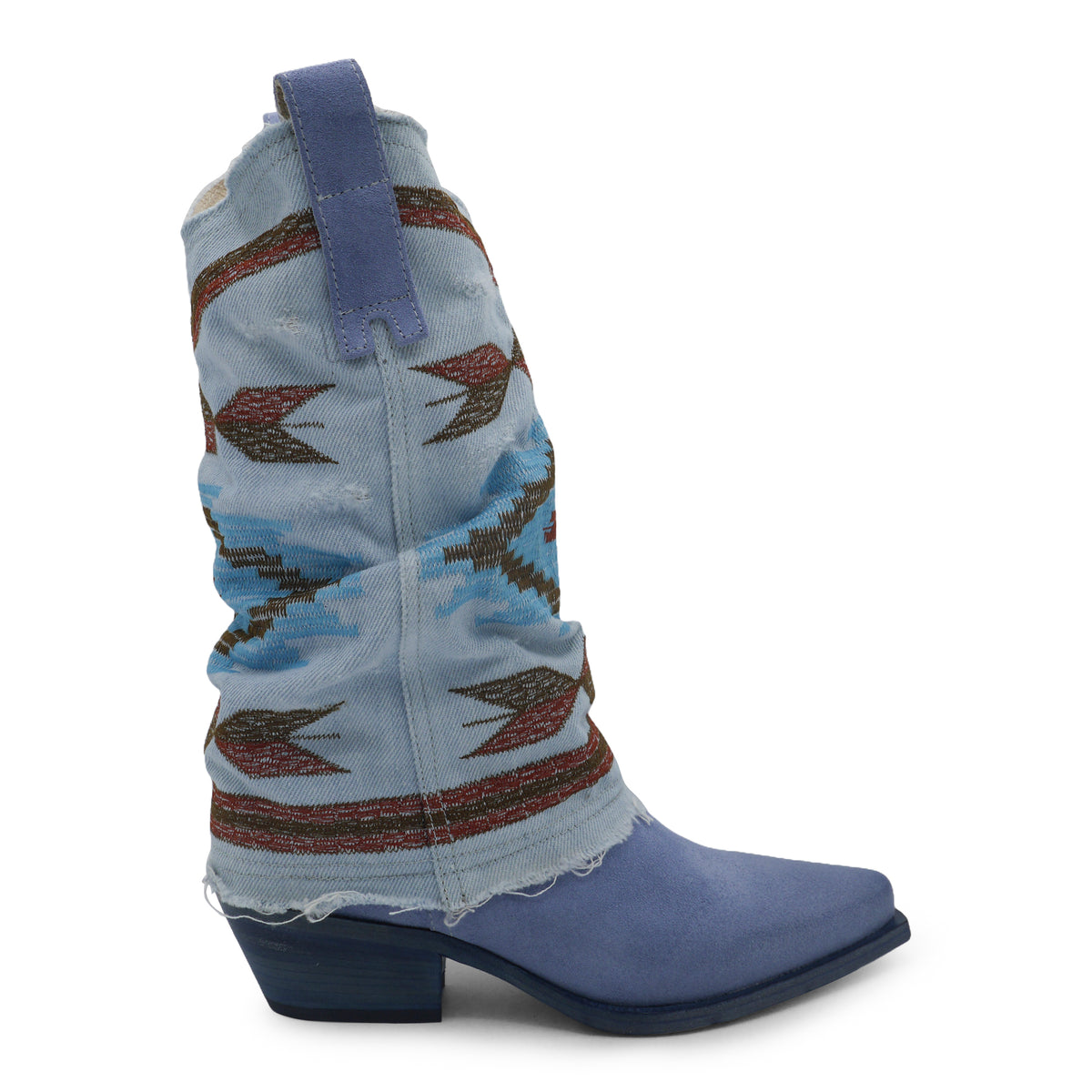 IZEL - Blue /Denim Jeans Aztec Boot