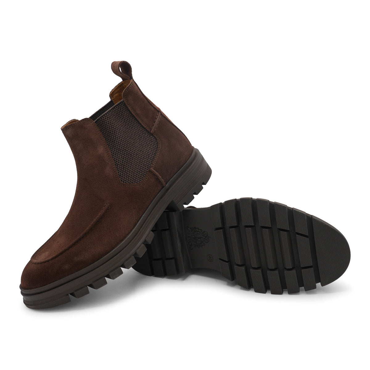 6658 - Brown Suede Chelsea Boot