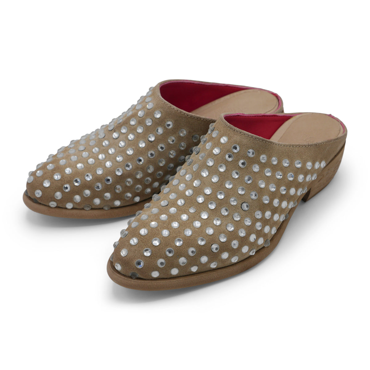 SAONA20C - Barley Suede Rhinestones Sandal