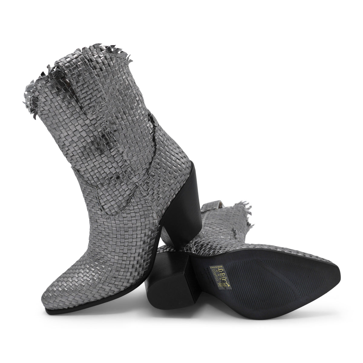 VT353 - Piombo Weave Leather