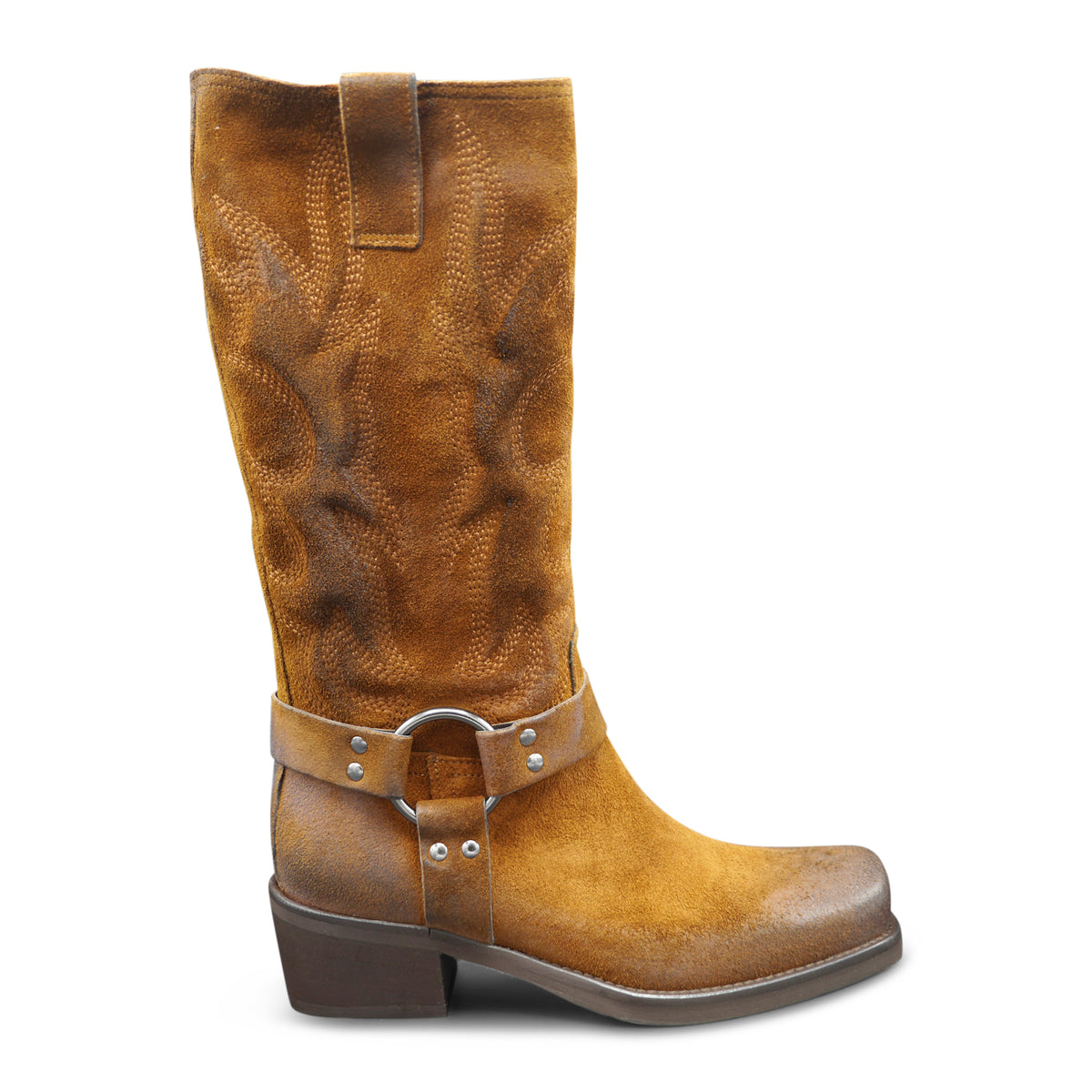 PX842 - Tan Suede Biker