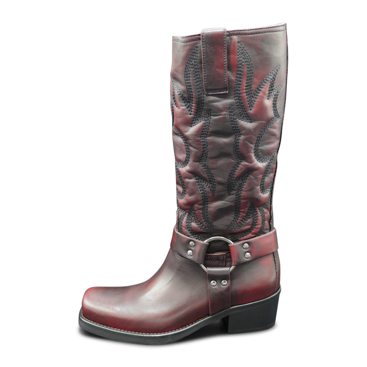 PX842 - Bordeaux Leather Biker