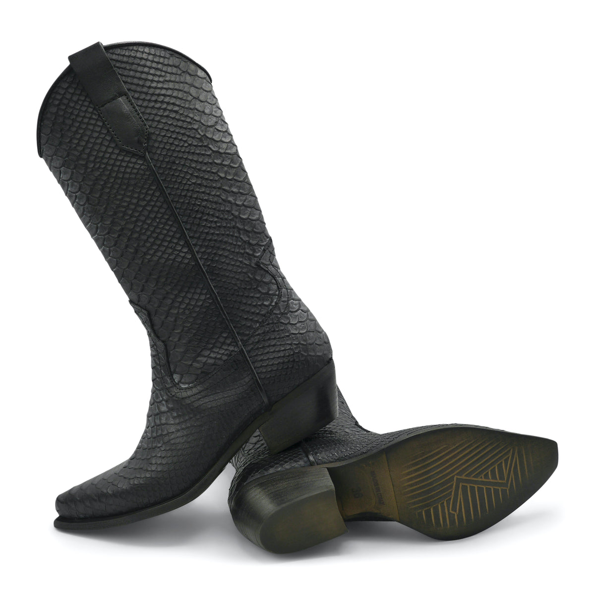 DAKOTA11 - Charcoal Black Python