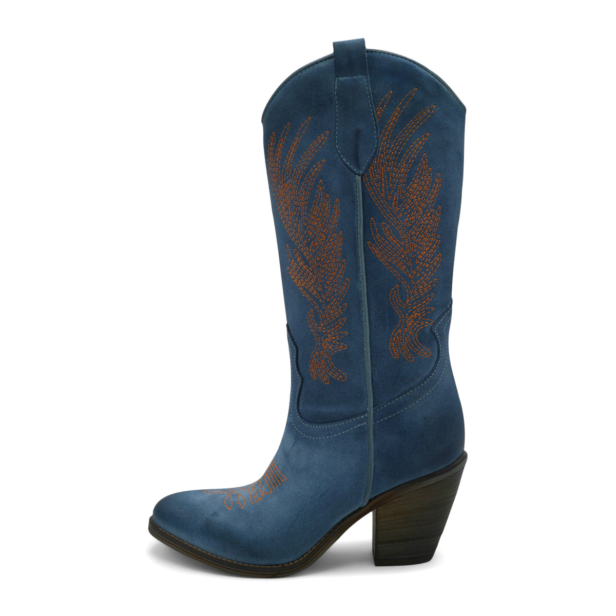 WEST01- Turquoise Orange Wings Cowboy