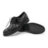 2167- Black Burnish Lace Up Shoe