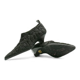 Gavial8249 - Black/ Green Exotic Lycra