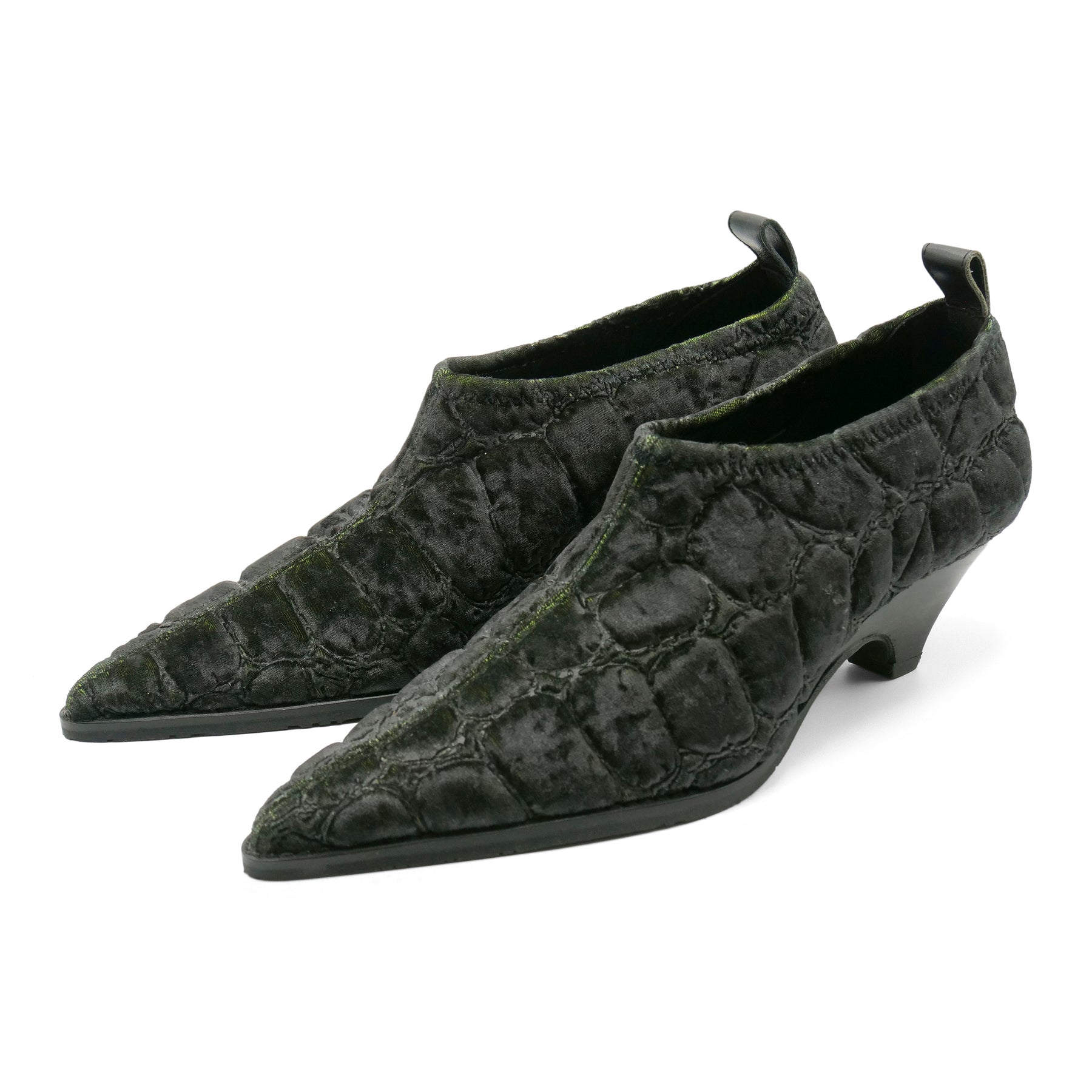 Gavial8249 - Black/ Green Exotic Lycra