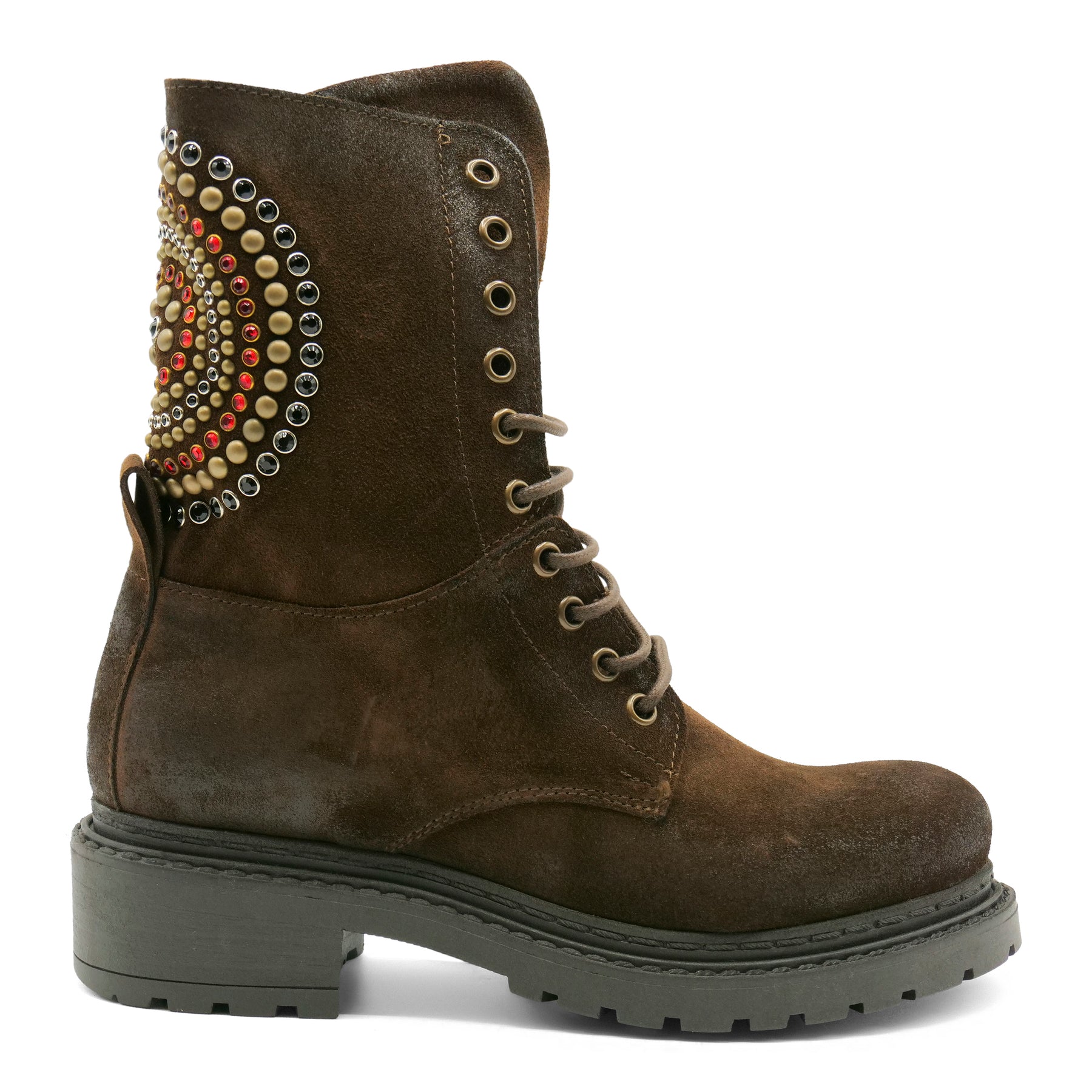 MA1014 - Laced Orbit Brown Suede