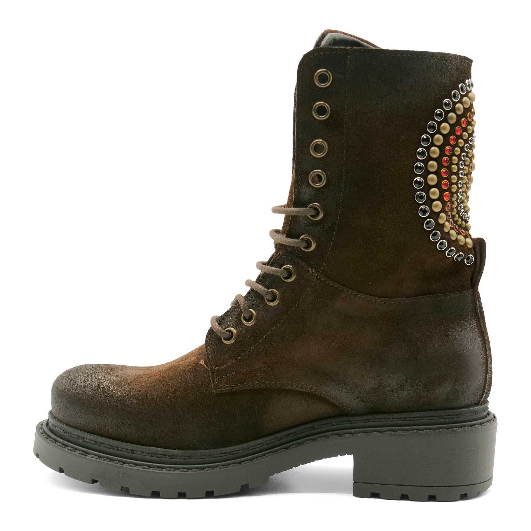 MA1014 - Laced Orbit Brown Suede