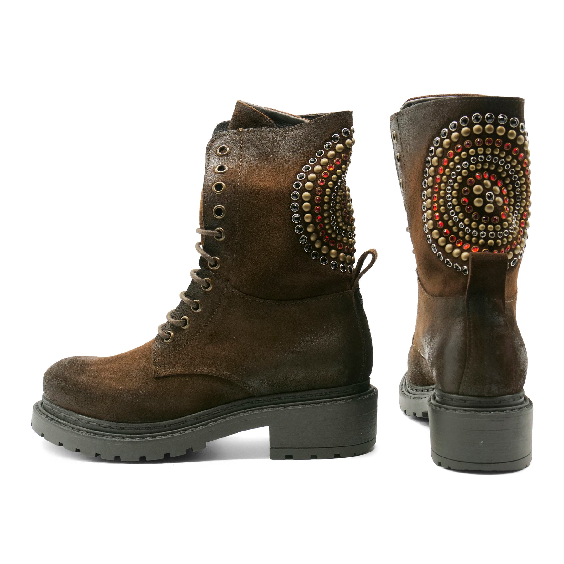 MA1014 - Laced Orbit Brown Suede