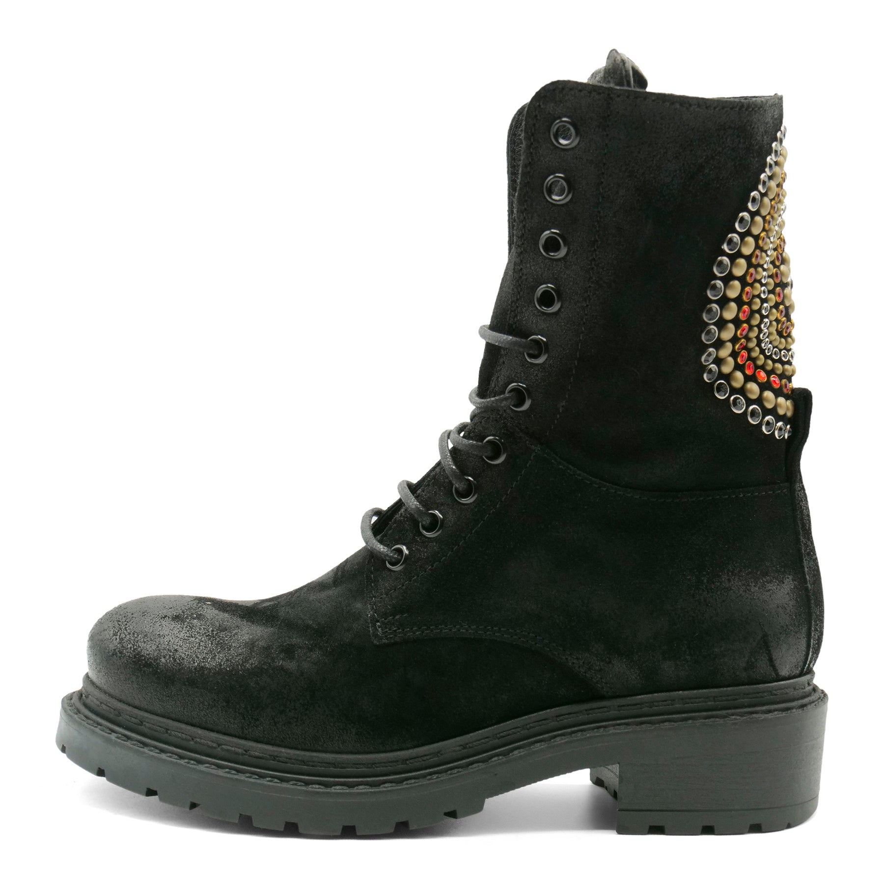 MA1014 - Laced Orbit Black Suede