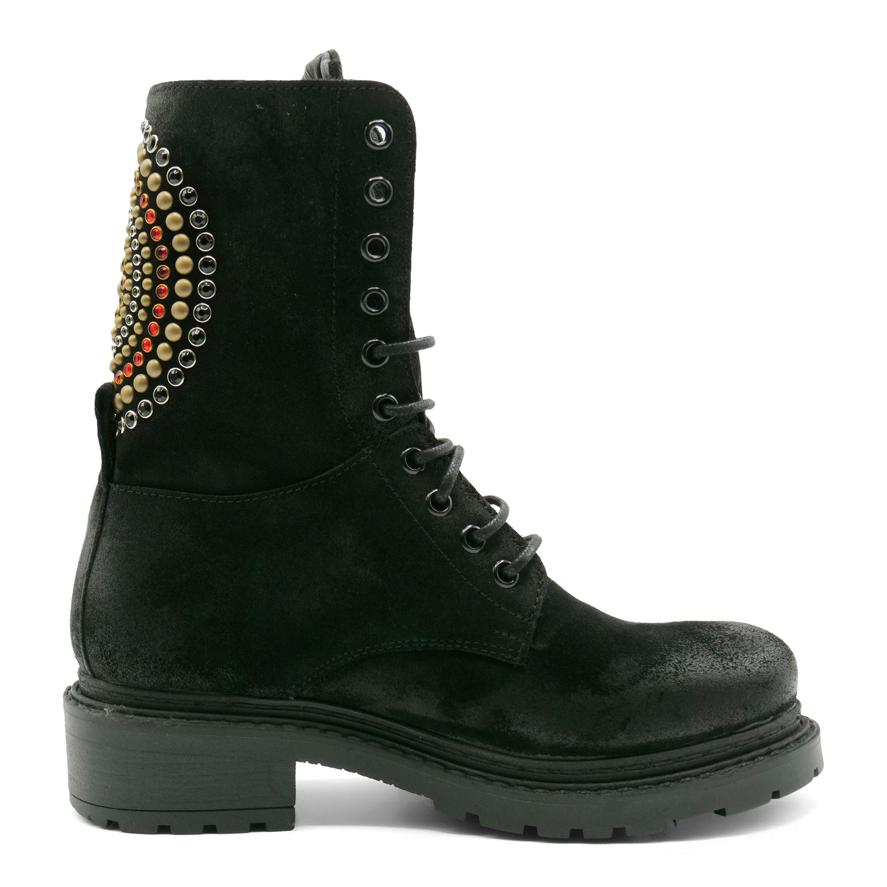 MA1014 - Laced Orbit Black Suede
