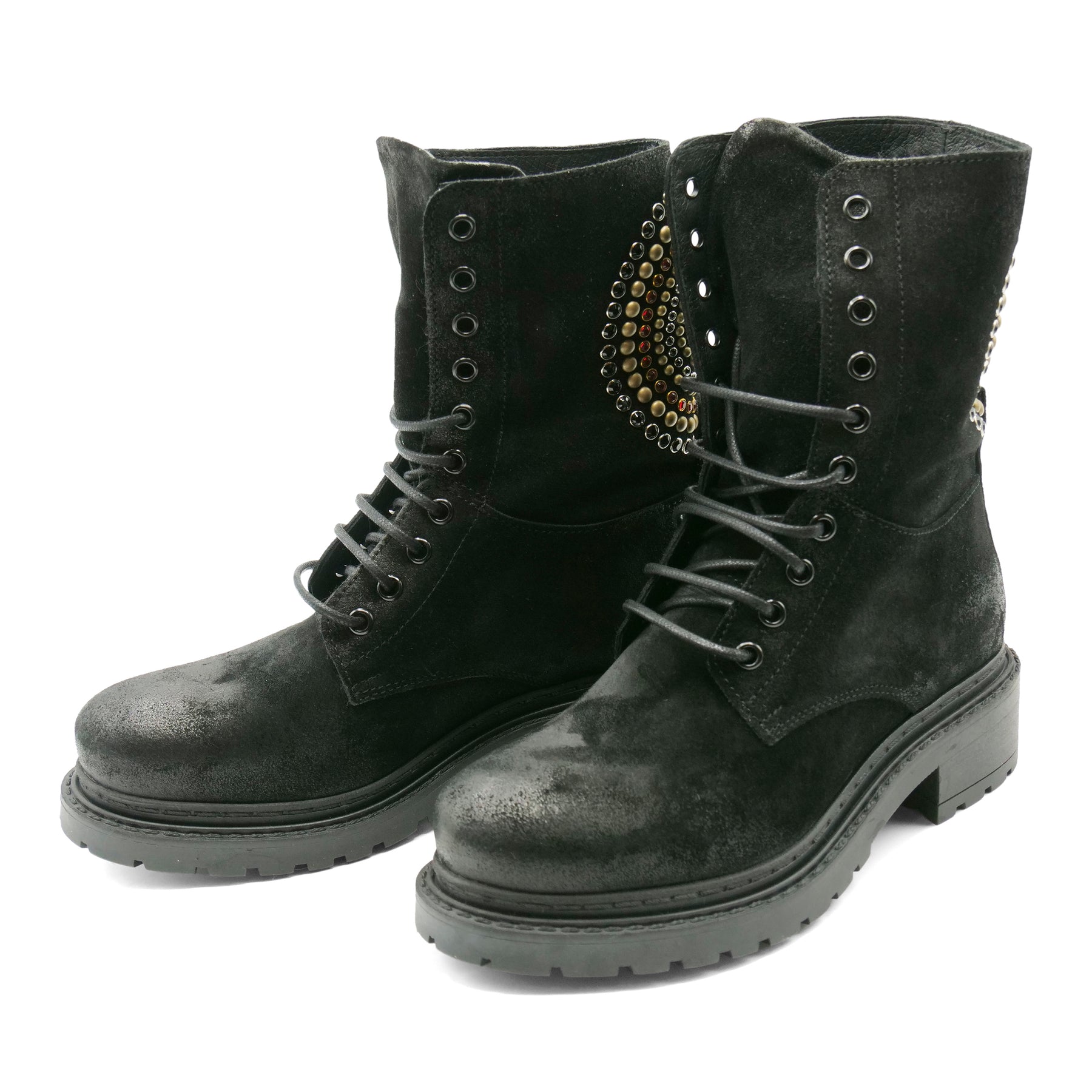 MA1014 - Laced Orbit Black Suede