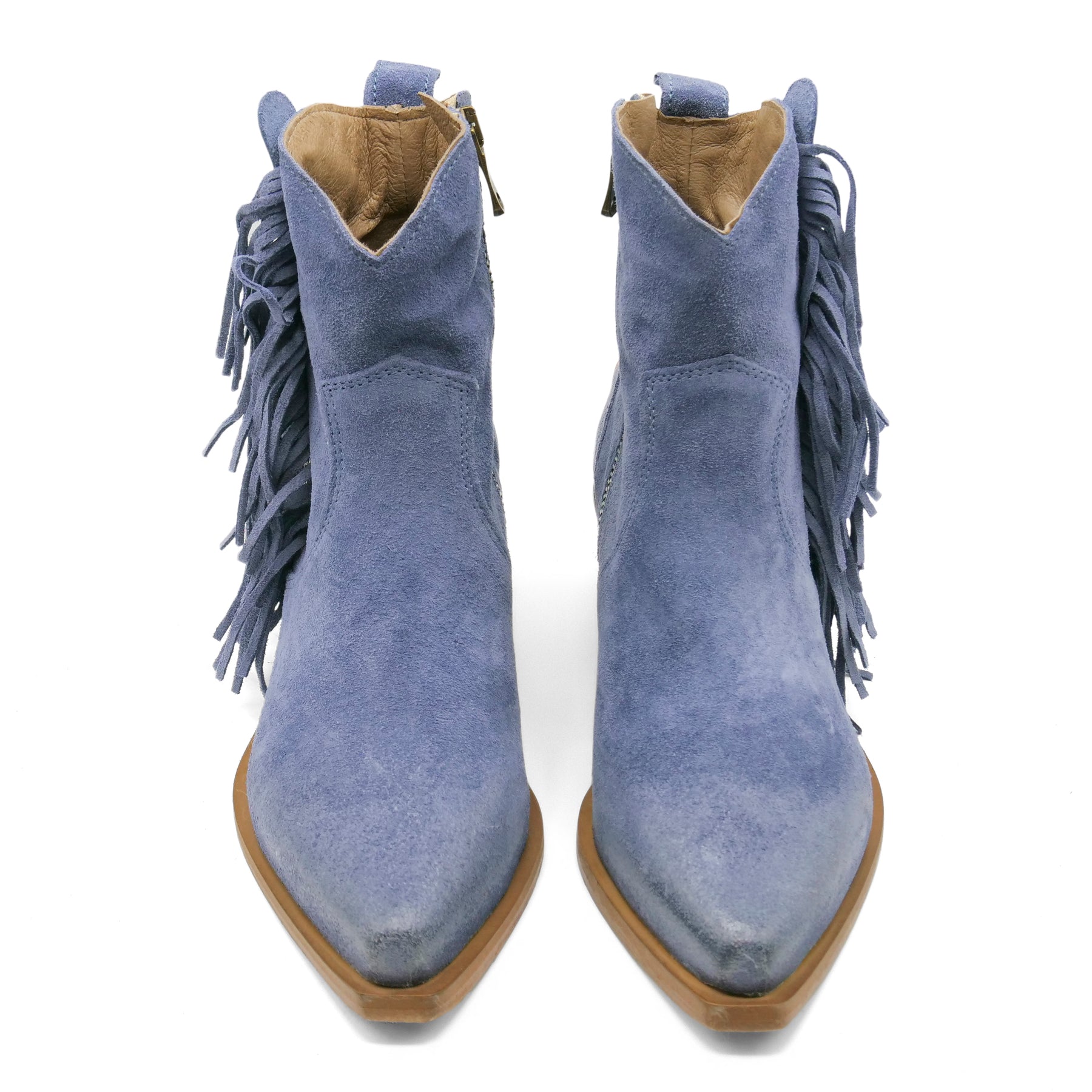 DX2430 - Blue Fringed / Orange Star Ankle Boot