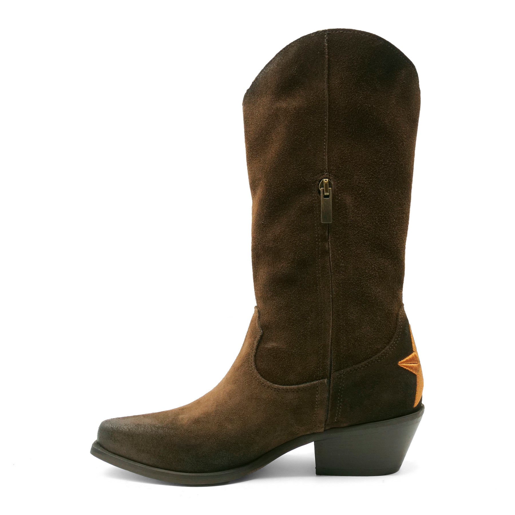 DX2474 -Chocolate Brown / Orange Star