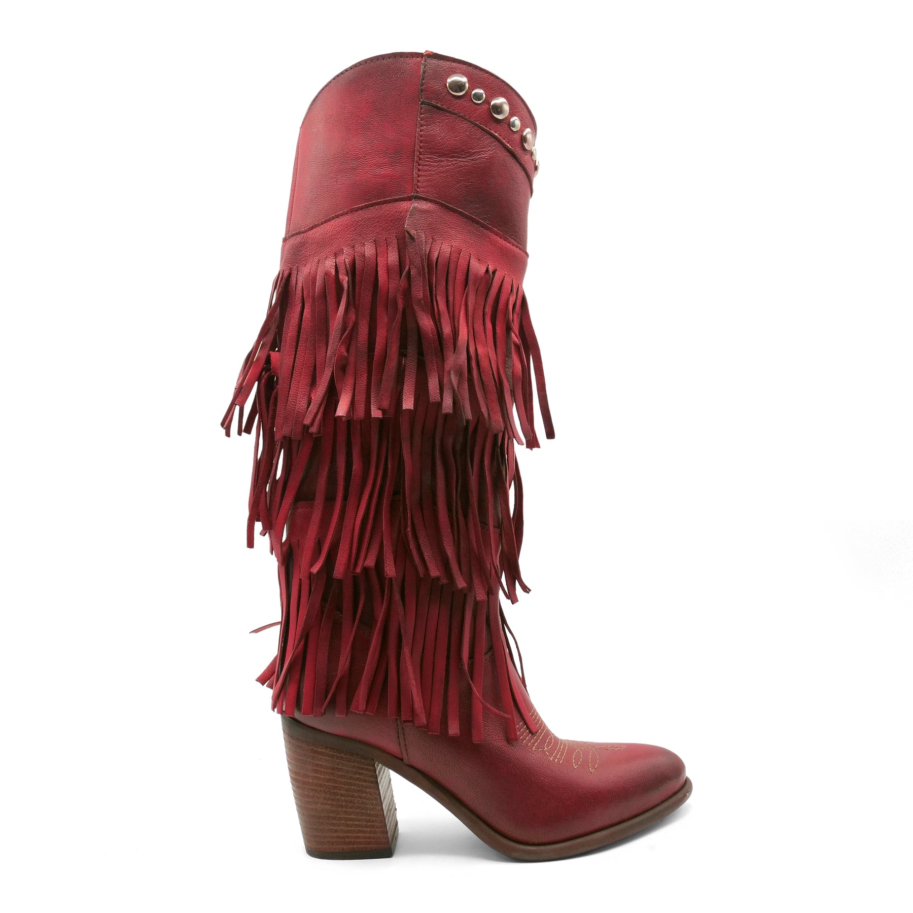 FLOR12 -Red Layered Fringe