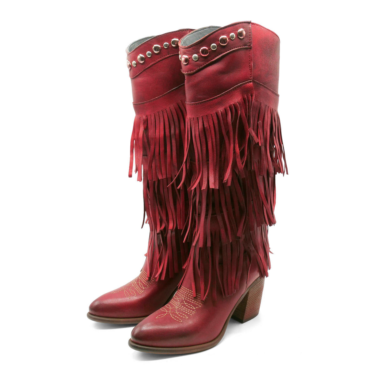 FLOR12 -Red Layered Fringe
