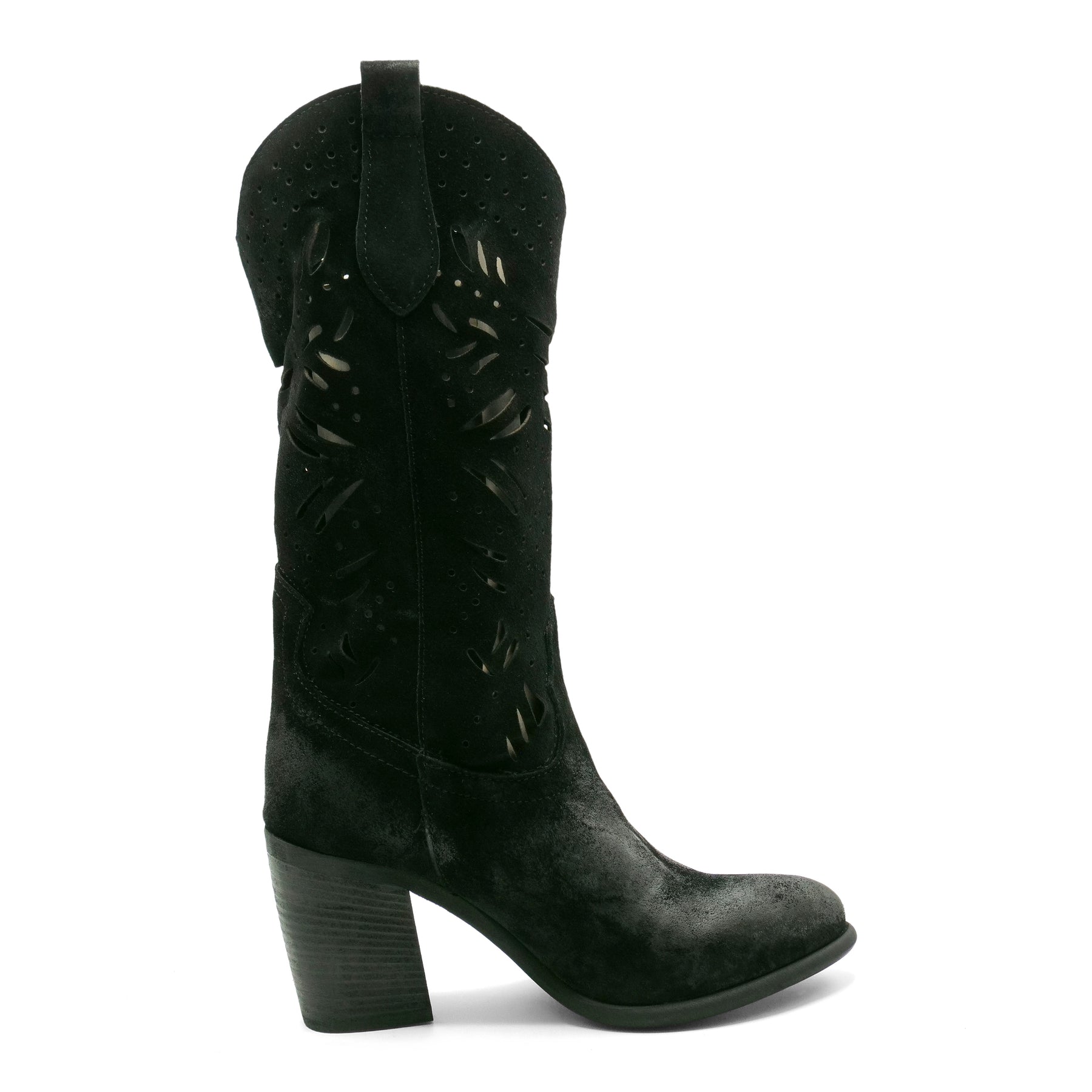 CARACUS - Black Suede Hand Lasered